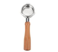 ViaGasaFamido Portafiltro sin Fondo de 54 Mm, Acero Inoxidable, Desmontable, con Cesta de Filtro de 54 Mm, Compatible con las Series 870 y 880. (Estilo 4)