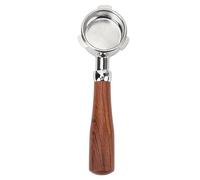 ViaGasaFamido Portafiltro sin Fondo de 54 Mm, Acero Inoxidable, Desmontable, con Cesta de Filtro de 54 Mm, Compatible con las Series 870 y 880. (Círculo E Palo)