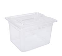 ViaGasaFamido Recipiente de Cocción Lenta Contenedor de Almacenamiento de Alimentos de Cocción Lenta Olla de con Tapa Capacidad de 12 Litros -40 °C a 100 °C para la