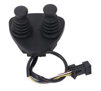 ViaGasaFamido Reemplazo de Palanca de Mando de Doble Mango para Carretilla Elevadora Linde 335 336, Palanca de Control de Aleación de Aluminio CNC, Compatible con Maquinaria de Cargador de