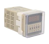 ViaGasaFamido Relé de Tiempo, Relé de Retraso de Doble Tiempo de DH48S-2Z con Pantalla LED, Vallas Publicitarias Al Aire Libre, Talleres de Fábrica, Lámparas de Carretera para de Digital (220VAC)