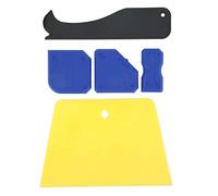 ViaGasaFamido Removedor de Sellador de Silicona Kit de Esparcidor de Sellador de Plástico y Silicona 5 Piezas Raspador de Calafateo para Juntas de Moldeo Lechada Acabado de Pegamento de Vidrio para