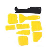 ViaGasaFamido Removedor de Sellador de Vidrio de Silicona, Kit de Herramientas para Calafateo de Plástico y Silicona de 9 Piezas, Raspador Multiángulo para Juntas de 0 a 28 Mm, Masilla para Quitar y