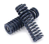 ViaGasaFamido Resortes de Compresión de Acero, 10mm OD, Carga Ligera, Azul, 2 Unidades, TL10x70mm, para Maquinaria de Matriz