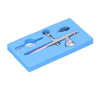 ViaGasaFamido Rociador de Pintura Portátil con Material, Control de Gatillo, Kit de Cepillo de Aire de Latón con Capacidad de Taza 7cc, para Impresión Modelo, Decoración del Hogar, Decoración de
