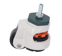 ViaGasaFamido Rueda de Vástago Nivelador Rueda Retráctil de Alta Resistencia con de Nailon de 40 Mm de Vástago de Máquina Niveladora de Ajustable para Muebles de Banco de Trabajo Uso Industrial