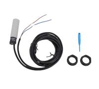 ViaGasaFamido Sensor de Proximidad Capacitivo CR18 8AO, Cable AC2, Distancia de Detección de 8mm, Interruptor de Proximidad de Respuesta Rápida para Automatización Industrial