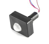 Viagasafamido Sensor Pir Mini Negro, Interruptor Automático de Movimiento por Infrarrojo con Detector de Luz para Interior Y Exterior, Control de Iluminación por Presencia