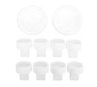 ViaGasaFamido Set Válvulas y Membranas Pico de Pato para Extractor de Lactancia Spectra S1 S2 Repuestos de Silicona 8 Válvulas 2 Diafragmas