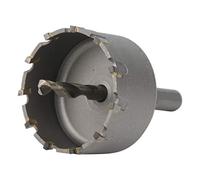 ViaGasaFamido Sierra de Broca de Carburo para Corte de Metal, 2-3.9in Espesor de Placa de 3mm, con Cuerpo de Carburo Cementado de Alta Dureza para Acero, Acero Inoxidable, Aluminio (φ75mm)