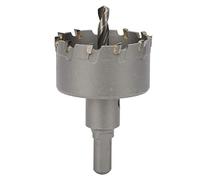 ViaGasaFamido Sierra de Broca de Carburo para Corte de Metal, 2-3.9in Espesor de Placa de 3mm, con Cuerpo de Carburo Cementado de Alta Dureza para Acero, Acero Inoxidable, Aluminio (φ55mm)