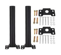 ViaGasaFamido Soporte de Montaje en Poste de Luz, Soporte de Montaje en ángulo Ajustable de Acero de Aleación con Rotación de 180 Grados para Farola Solar