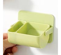 ViaGasaFamido Soporte para Esponja de Maquillaje, Estante de Almacenamiento de Plástico Giratorio Montado en la Pared para Esponjas de Belleza, Cepillos y Lápices Labiales