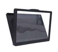 ViaGasaFamido Soporte para Teléfono de Ducha, Aleación de Aluminio, Funda Protectora para Tableta, Soporte Antiniebla, Uso en Baño (9802B Negro)