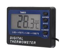 ViaGasaFamido Termómetro Digital TM803, Material ABS, Rango de Medición de Temperatura Preciso de -10 °C a 50 °C para Uso en Acuarios y Refrigeradores