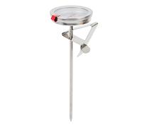 ViaGasaFamido Termómetro para Freír, Herramienta de Cocina de Acero Inoxidable con Esfera de 5 Cm, Mide de 50 a 300 °C para Dulces y Freír, Ideal para Chefs Caseros (30 centimetros)