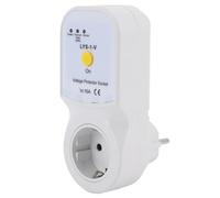 ViaGasaFamido Toma Protectora de Tensión Ajustable de 16A, Toma de Protección de Sobretensión y Subtensión para Refrigerador, Aire Acondicionado