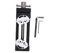 ViaGasaFamido Tornillo de Banco Mecanizado CNC, Superficie de Sujeción Fractal Autoajustable Compacta y Resistente para Carpintería, Reparación Electrónica, (Llave en L con abrazadera de tornillo de