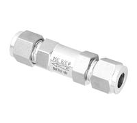 ViaGasaFamido Válvula de Retención de Acero Inoxidable 304, Válvula Unidireccional de Rosca Hembra BSPP, Antirretorno con Rosca Estándar BSPP en Pulgadas para Conexión de Tubería de (304 3/8")