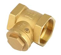 ViaGasaFamido Válvula de Retención de Latón, Rosca Hembra DN50 Tipo Oscilante Flujo Unidireccional Evita el Reflujo de Agua para de Agua 232PSI