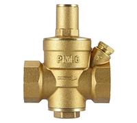 ViaGasaFamido Válvula Reductora de Presión de Agua de Latón 3/4 Válvula Reguladora de Presión de Control de Ajustable 1.6MPa con Perilla Superior para de Plomería Doméstico