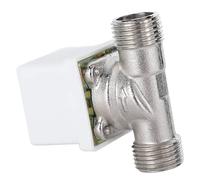 ViaGasaFamido Válvula Solenoide Eléctrica, ABS y Cobre Galvanizado, Interruptor de Flujo de Agua Normalmente Cerrado, DC 24V, Ideal para Calentadores de Agua Solares e Riego