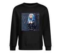 Viagem The Agonist Alissa White GluzClassic - Sudadera básica de algodón súper suave para hombre, cuello redondo, color negro, Negro, XL