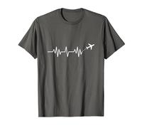 Viajar Latido del corazón Aventura Viajero Regalo de Viaje Camiseta, Hombre, Asfalto, M