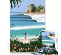 Viaje a Byron Bay Rompecabezas de 1000 Piezas para Adolescentes Actividad Cerebral Relajante Corte preciso Un Regalo Encantador (38x26cm)