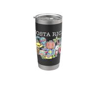 Viaje a Costa Rica Bound Family Travel Buddy Matching Vaso térmico de acero inoxidable de doble pared