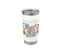 Viaje a Costa Rica Bound Family Travel Buddy Matching Vaso térmico de acero inoxidable de doble pared