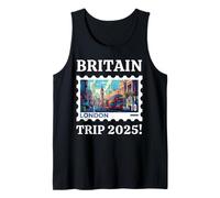 Viaje a Gran Bretaña 2025! Autobús británico y londinense English Camiseta sin Mangas