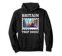 Viaje a Gran Bretaña 2025! Autobús británico y londinense English Sudadera con Capucha