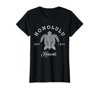 Viaje a Honolulu Hawaii Aloha Camiseta gráfica económica, Mujer, Negro, M