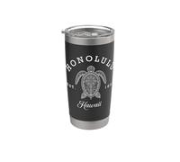 Viaje a Honolulu Hawaii Aloha Vaso térmico de acero inoxidable de doble pared