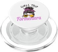 Viaje a Juego para niñas Formentera moño desordenado PopSockets PopGrip para MagSafe