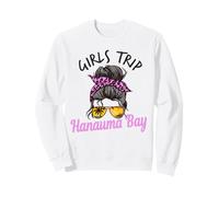 Viaje a Juego para niñas Hanauma Bay Oahu moño desordenado Sudadera