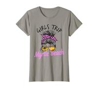 Viaje a Juego para niñas Myrtle Beach Moño de Pelo desordenado Camiseta