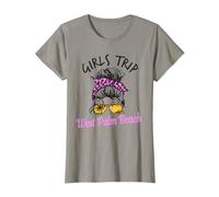 Viaje a Juego para niñas West Palm Beach Moño de Pelo desordenado Beach FL Camiseta