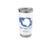 Viaje a la Antártida 2027 Viaje Séptimo Continente Vaso térmico de acero inoxidable de doble pared