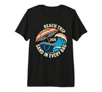 Viaje a la Playa 2026 Arena en Cada Bolsa Vacaciones Familiares Camiseta Premium