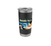 Viaje a las Cataratas del Niágara, Nueva York, Canadá, vacaciones y recuerdo Vaso térmico de acero inoxidable de doble pared
