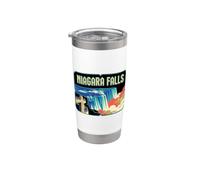 Viaje a las Cataratas del Niágara, Nueva York, Canadá, vacaciones y recuerdo Vaso térmico de acero inoxidable de doble pared