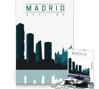 Viaje a Madrid Rompecabezas para Adolescentes de 1000 Piezas Intelecto Diversión Tiempo Bien invertido Bordes Exactos (38x52cm)