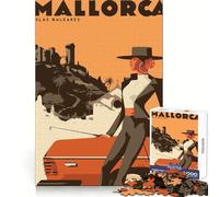 Viaje a Mallorca Rompecabezas para Adolescentes de 1000 Piezas Diversión Intelectual Tiempo Bien aprovechado Bordes precisos Regalo Ideal para Las Vacaciones (38x52cm)