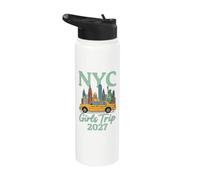 Viaje a Nueva York Chicas 2027 Travel Taxi Nueva York 2027 Stainless Steel Insulated Water Bottle