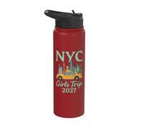 Viaje a Nueva York Chicas 2027 Travel Taxi Nueva York 2027 Stainless Steel Insulated Water Bottle