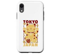 Viaje a Tokio Japón Maneki Neko Lucky Cat Vintage Art Travel Carcasa para iPhone XR