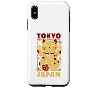 Viaje a Tokio Japón Maneki Neko Lucky Cat Vintage Art Travel Carcasa para iPhone XS Max