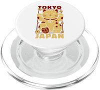 Viaje a Tokio Japón Maneki Neko Lucky Cat Vintage Art Travel PopSockets PopGrip para MagSafe